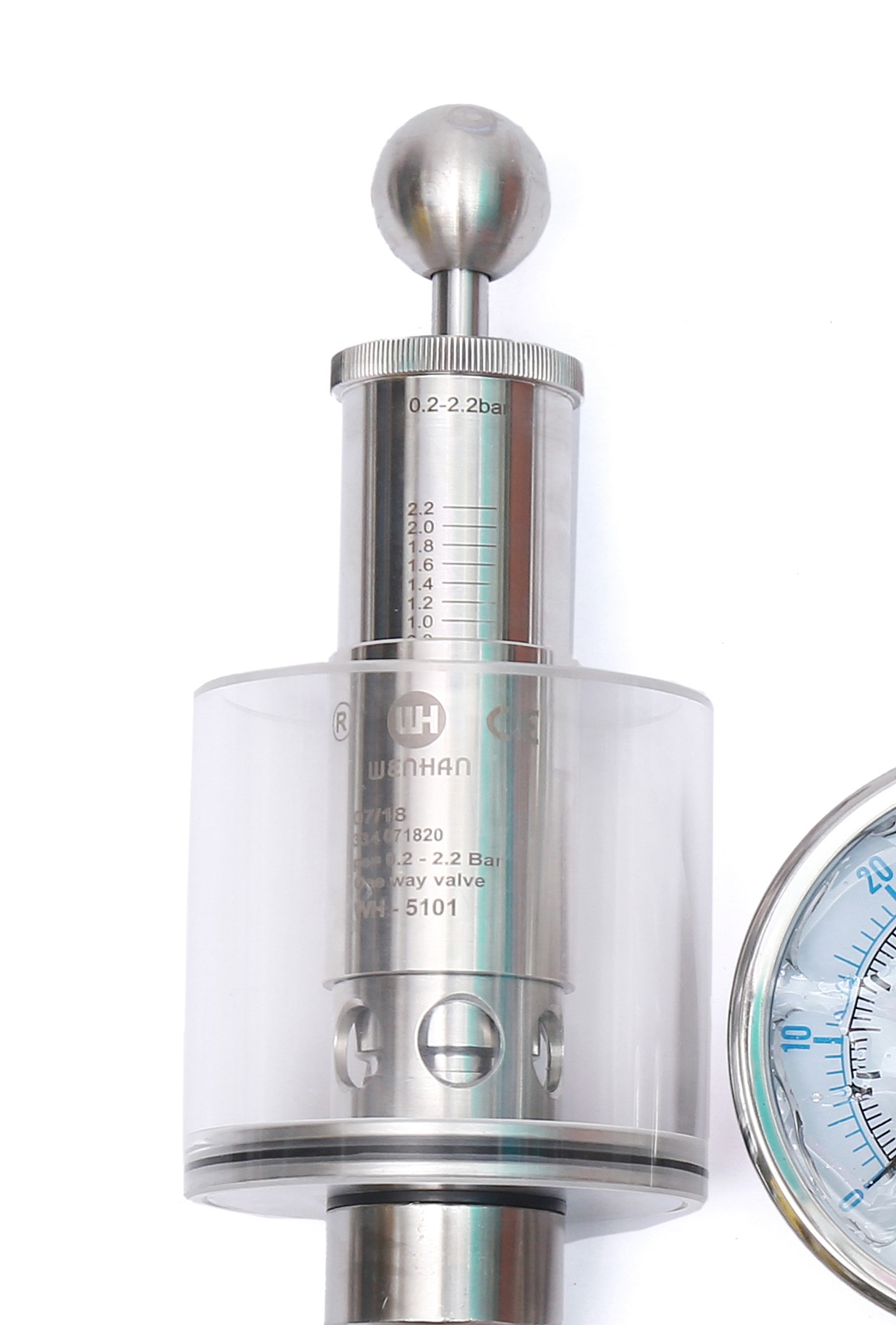 5101B二氧化碳調壓閥Φ100表盤